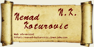Nenad Koturović vizit kartica